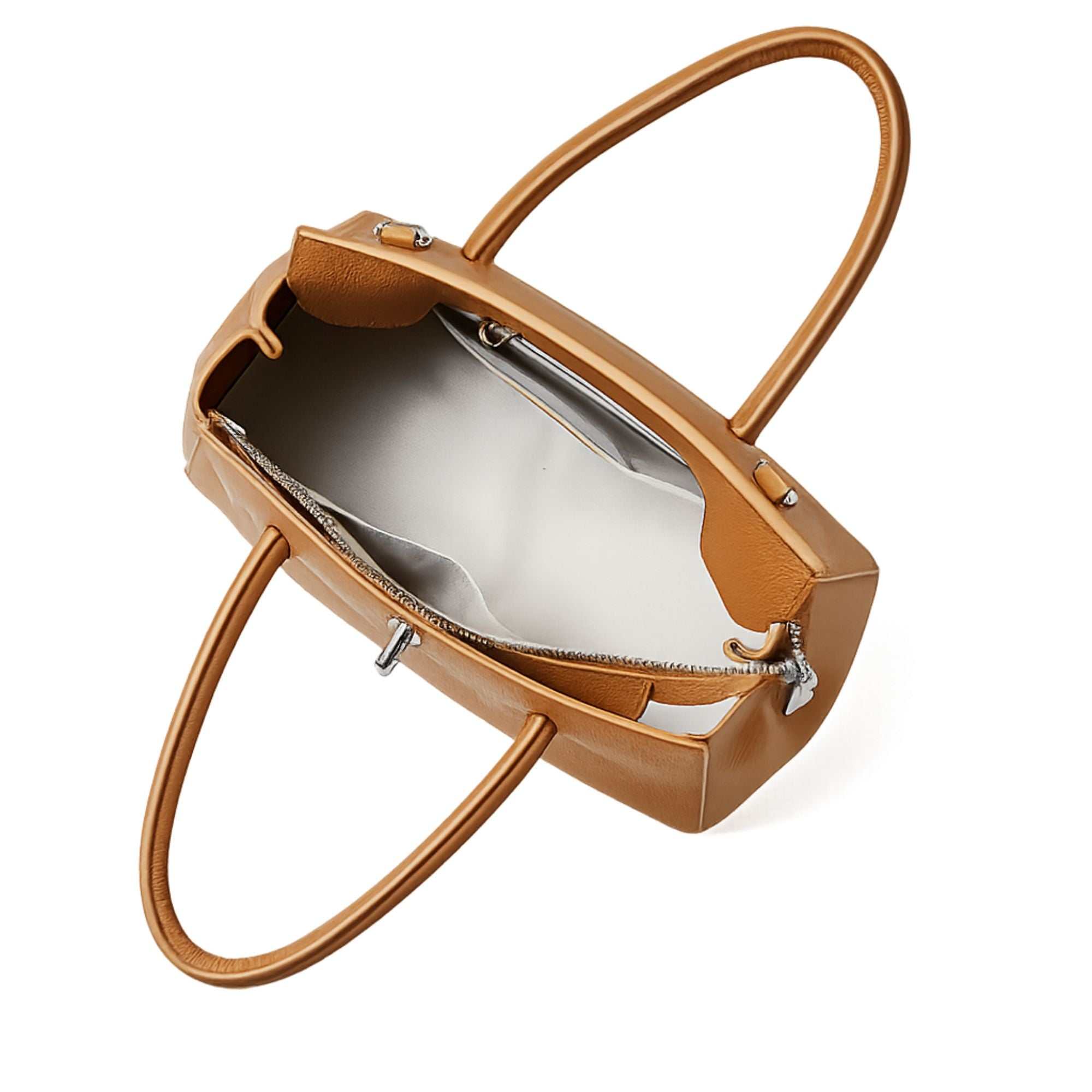 Waverly Platinum Leather Bag