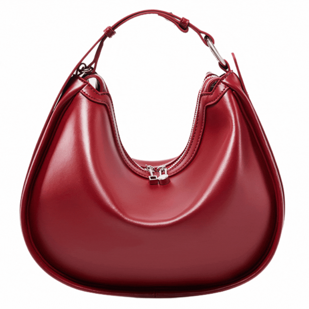 Cambridge Leather Crescent Handbag