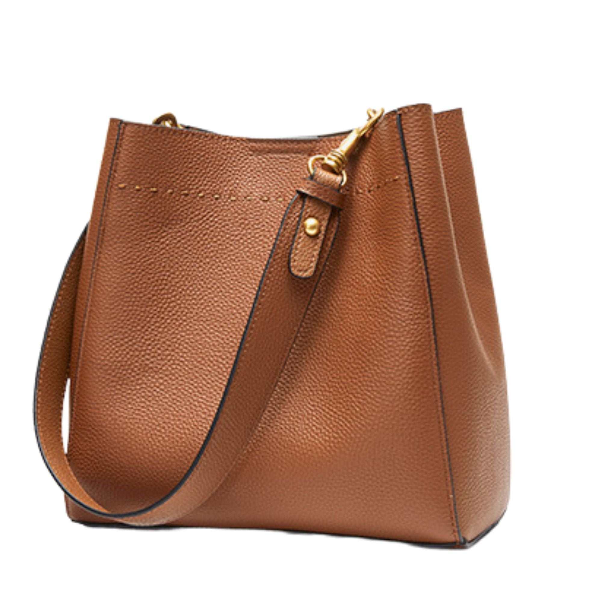 burgundy bucket bag, Leather bucket handbags collection