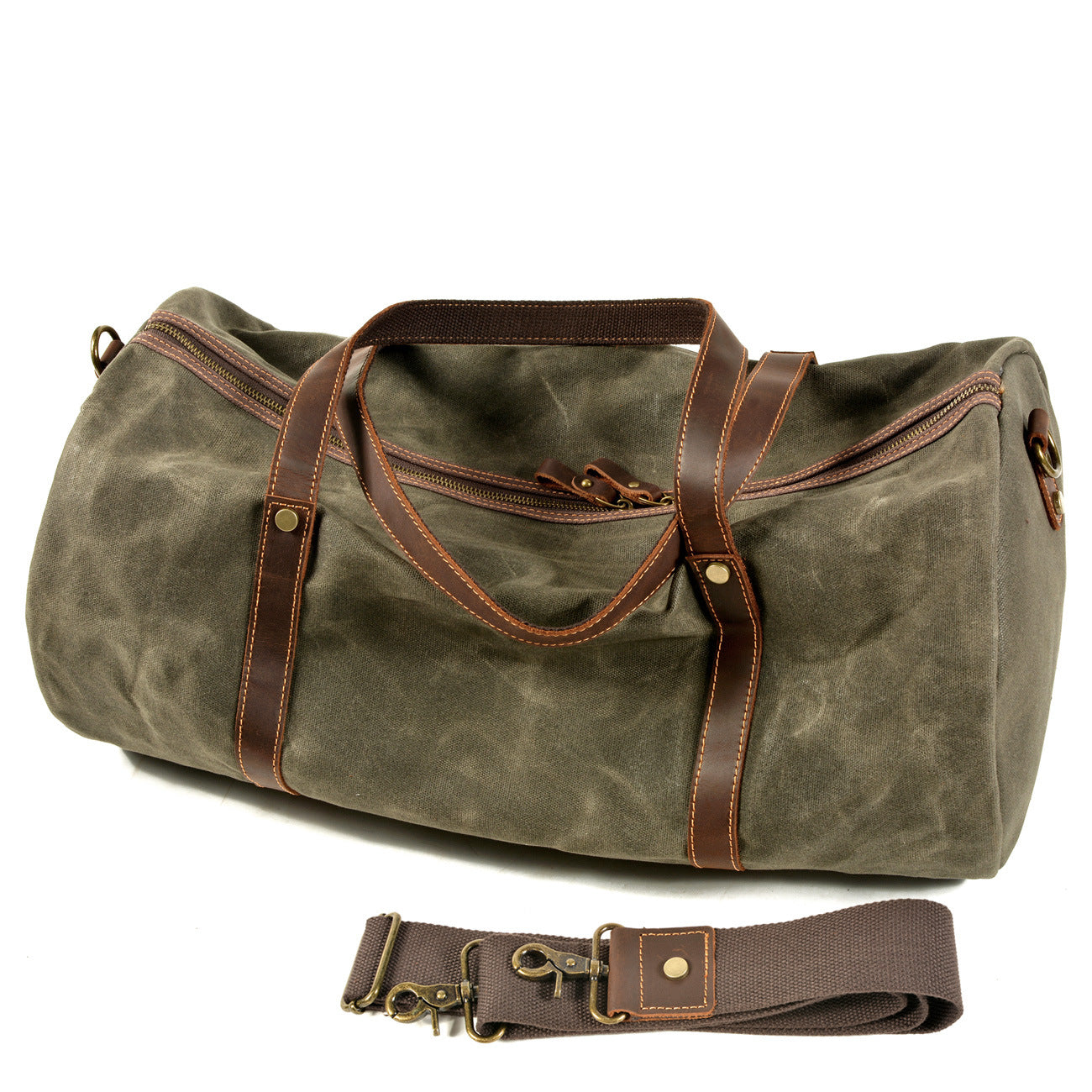 Waxed Canvas Duffle Bag, Metrolite