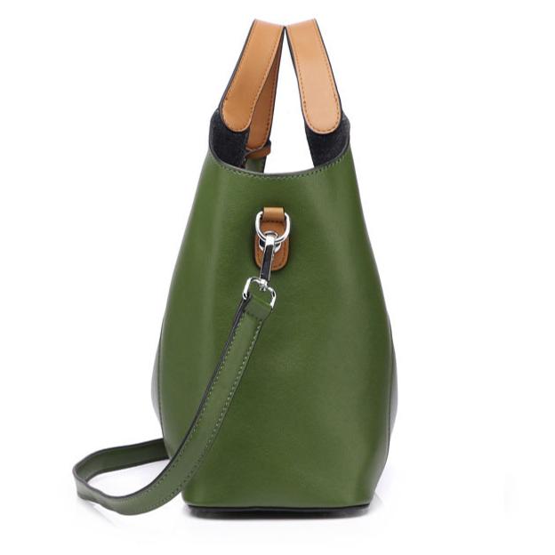 Vintage Two Tone Leather Shoulder Bag