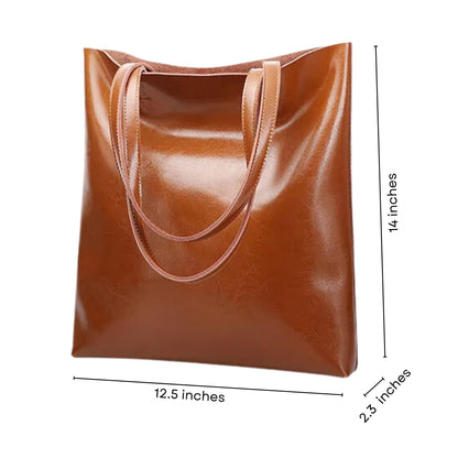 Genuine Leather Retro Shoulder Handbag