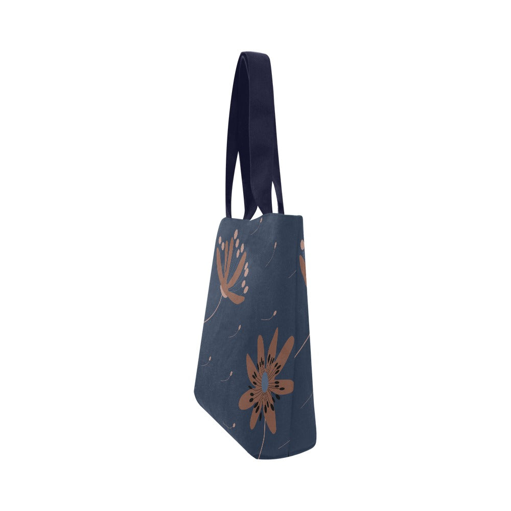 Canvas Bag Cute, Navy Dandelions