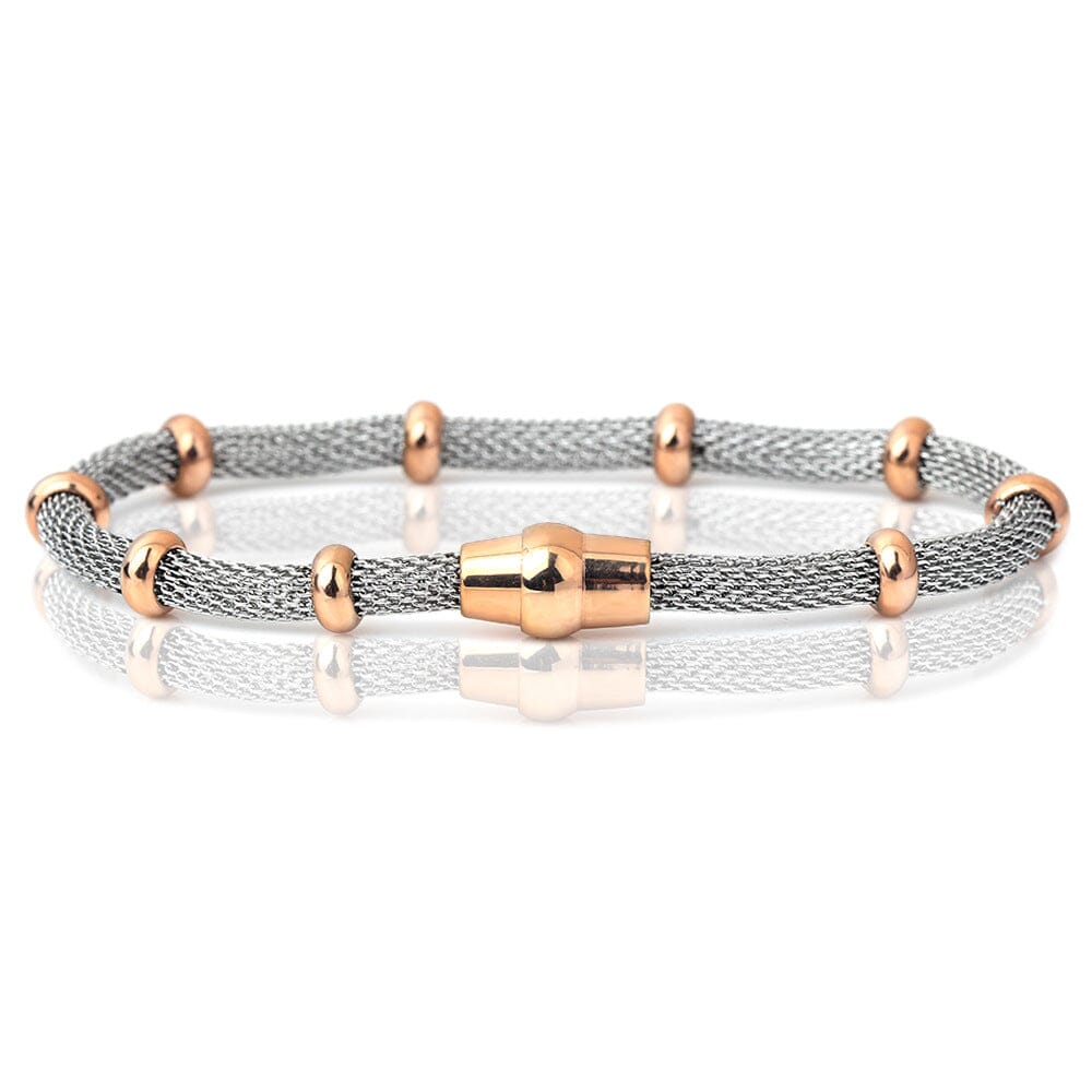 Magnetic Contoured Stainless Steel bracelet