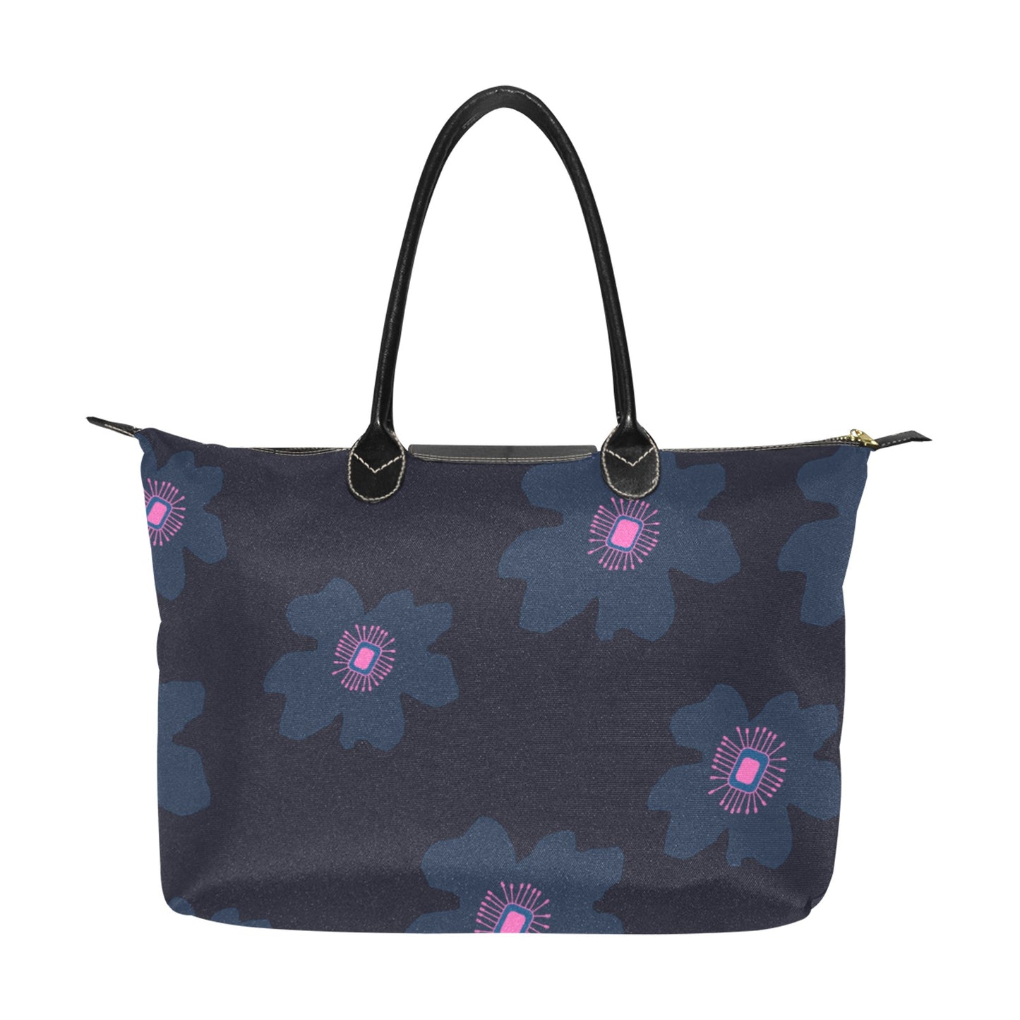 Polyester Tote Bag, Pink Hibiscus