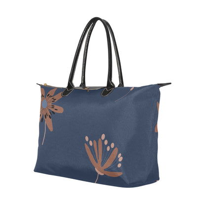 Polyester Tote Bag | Navy Dandelions