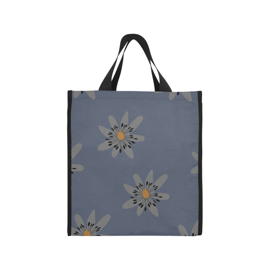 Reusable Grocery Tote Bags, Blue Dandelion