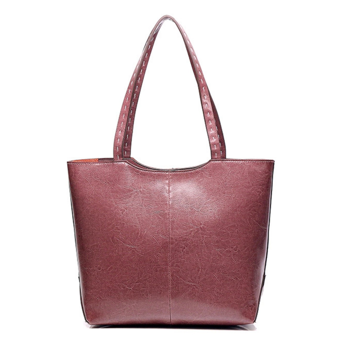 Genuine Leather Bold and Practical Ladies Tote