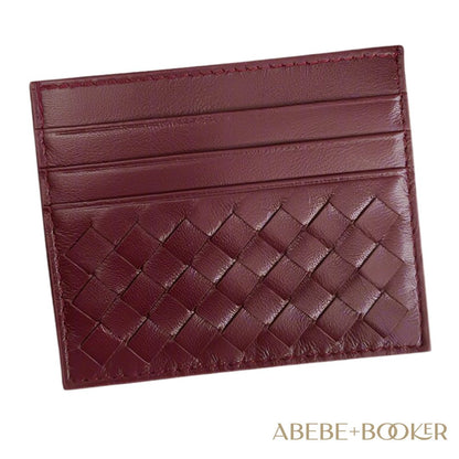 Genuine Leather Woven Card Wallet