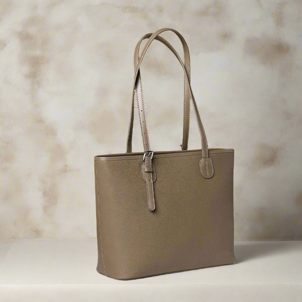 Zip Tote Bag Leather