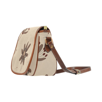 Large Crossbody Bag, Cream Dandelions