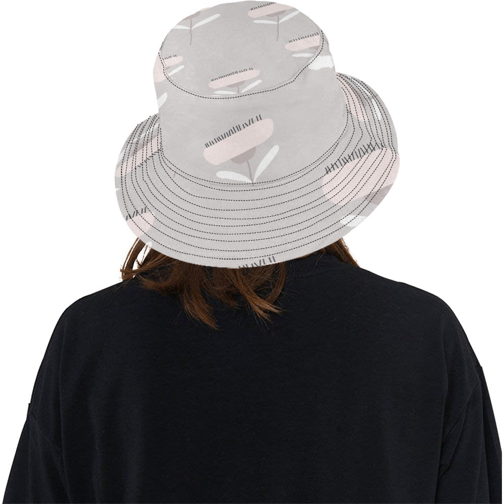 Floral Bucket Hat, Ecru Milkweed