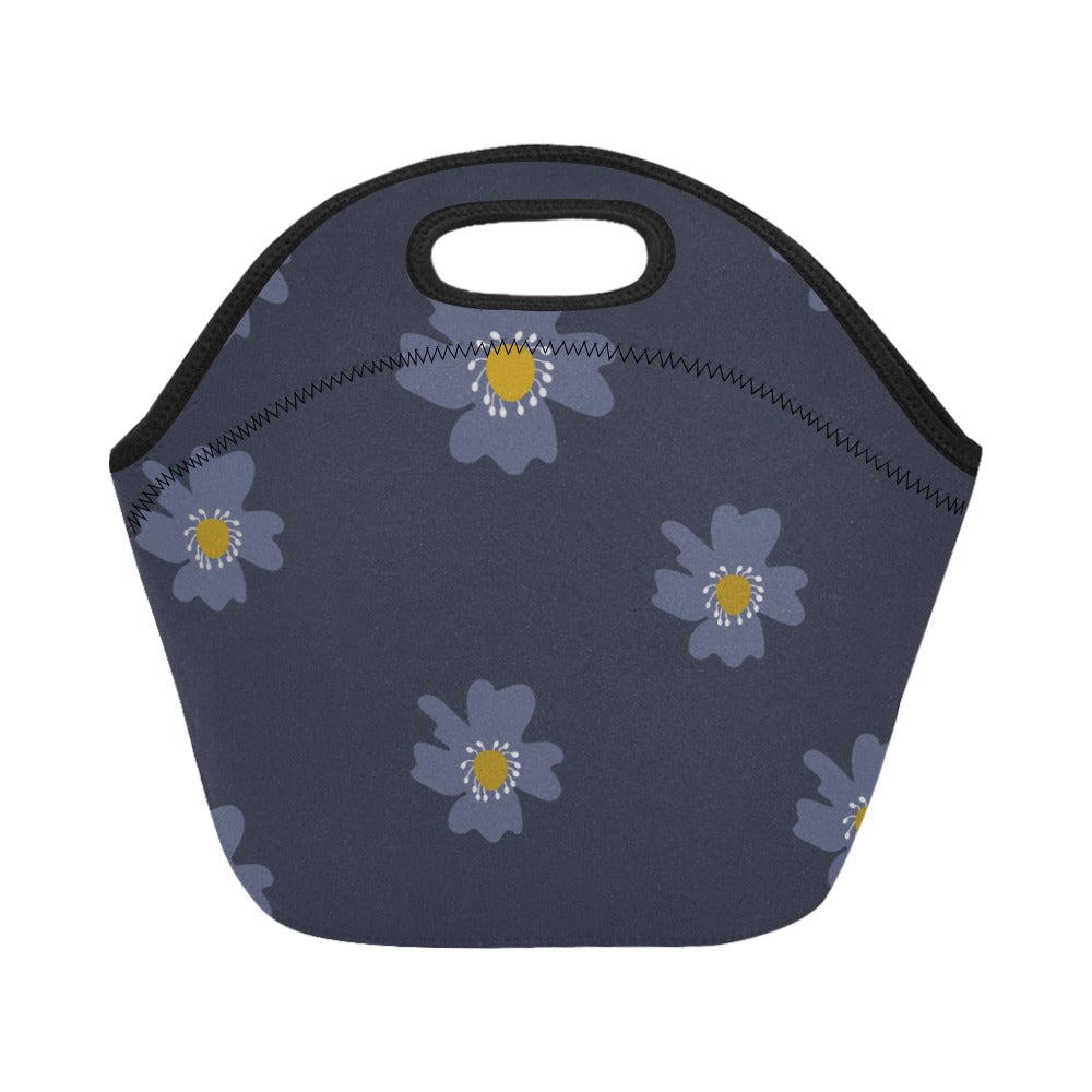 Neoprene Lunch Bag Medium Navy Aster