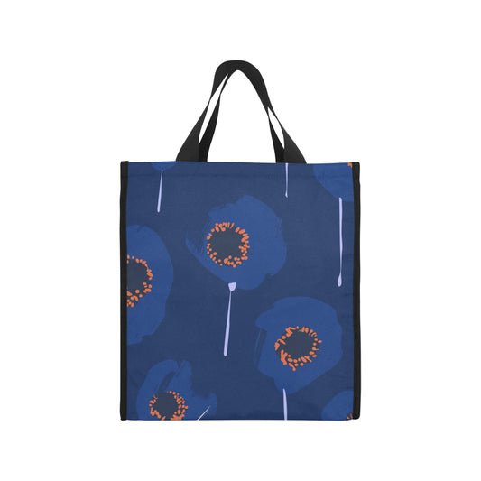 Reusable Grocery Tote Bags, Blue Amsonia