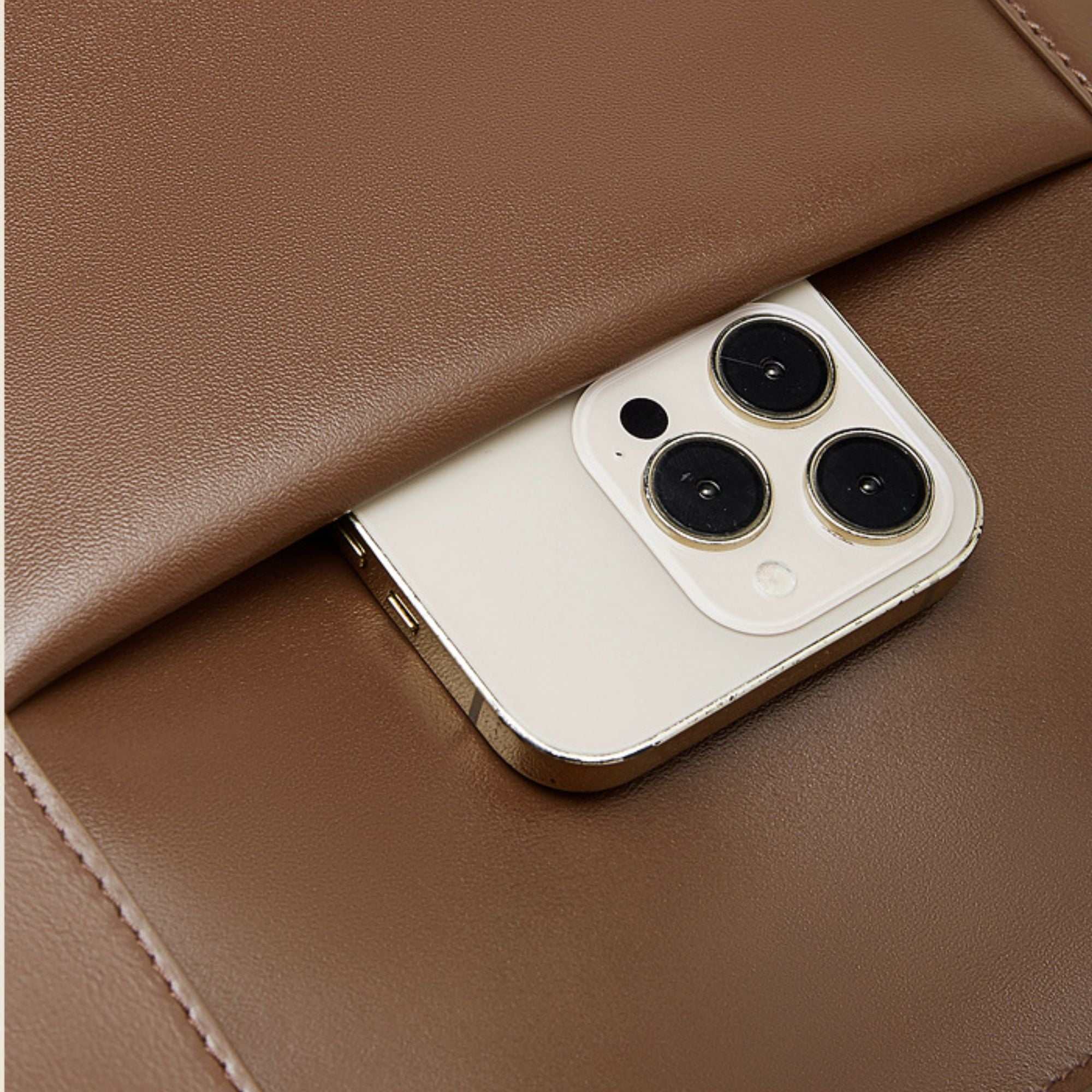 Ames Top Grain Leather Sectional Tote