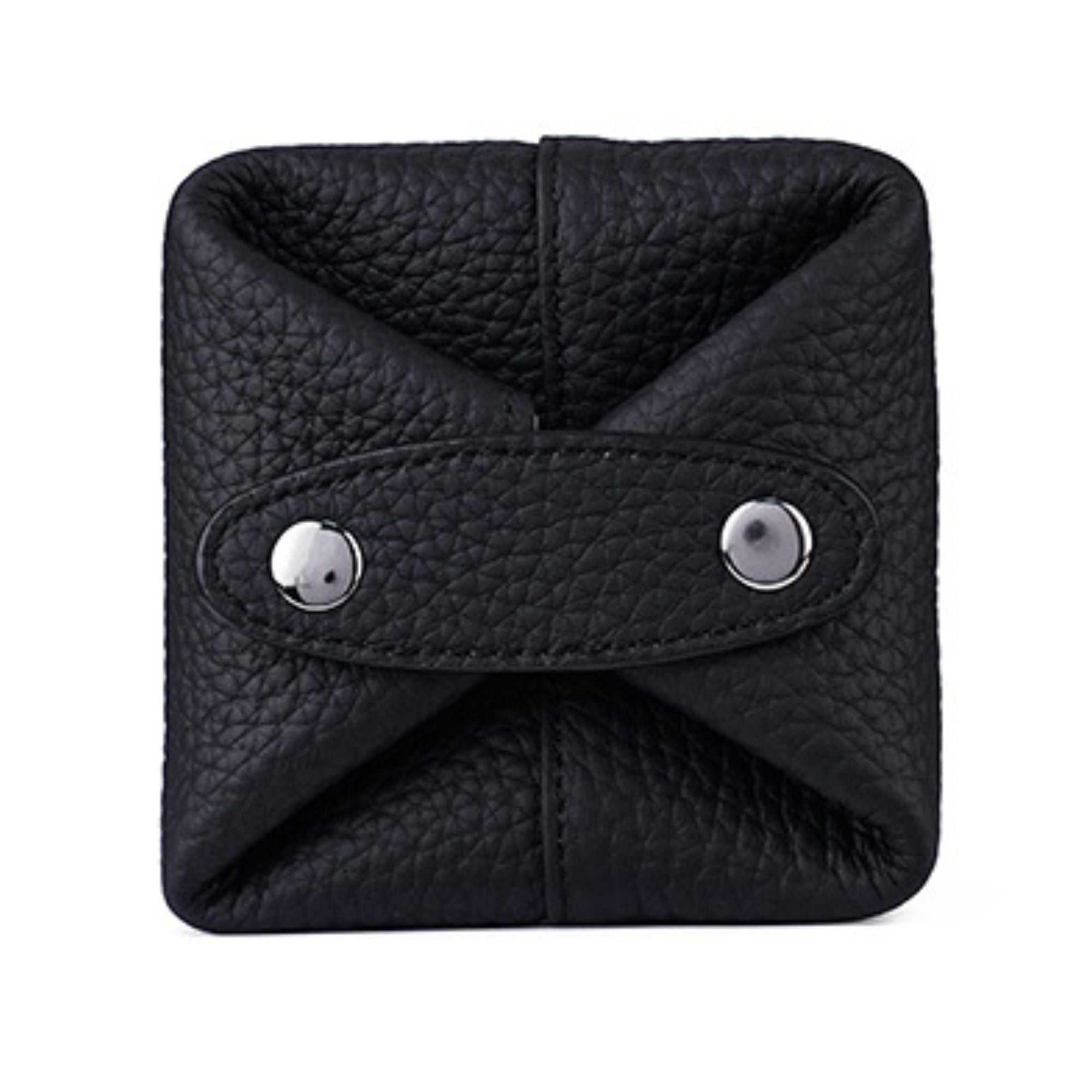 Aura Leather Small Cosmetic Pouch