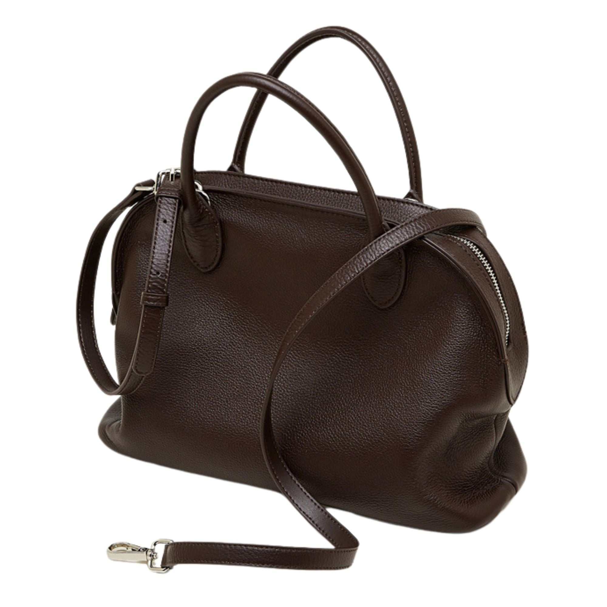 Bakewell Top Grain Leather Retro Satchel