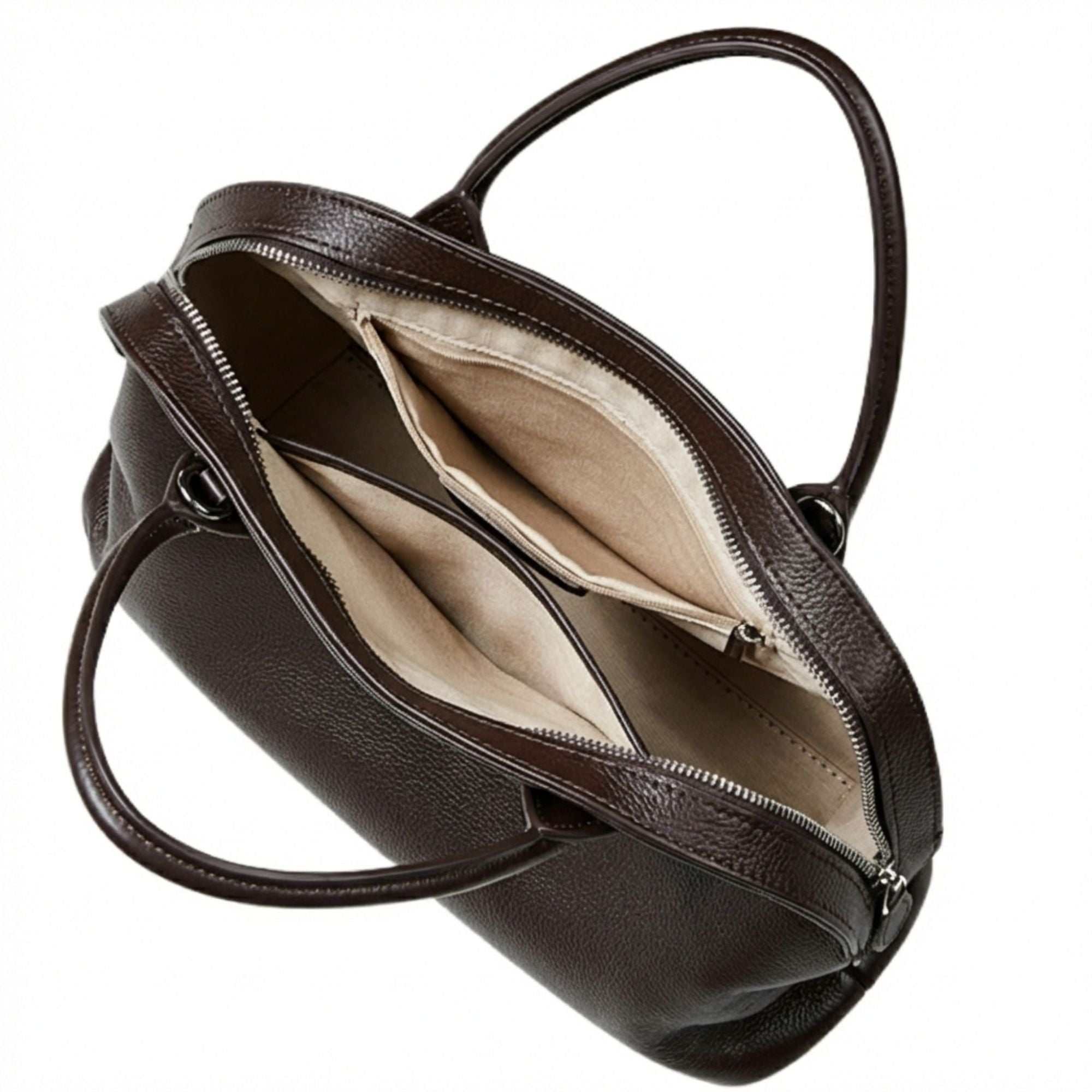 Bakewell Top Grain Leather Retro Satchel