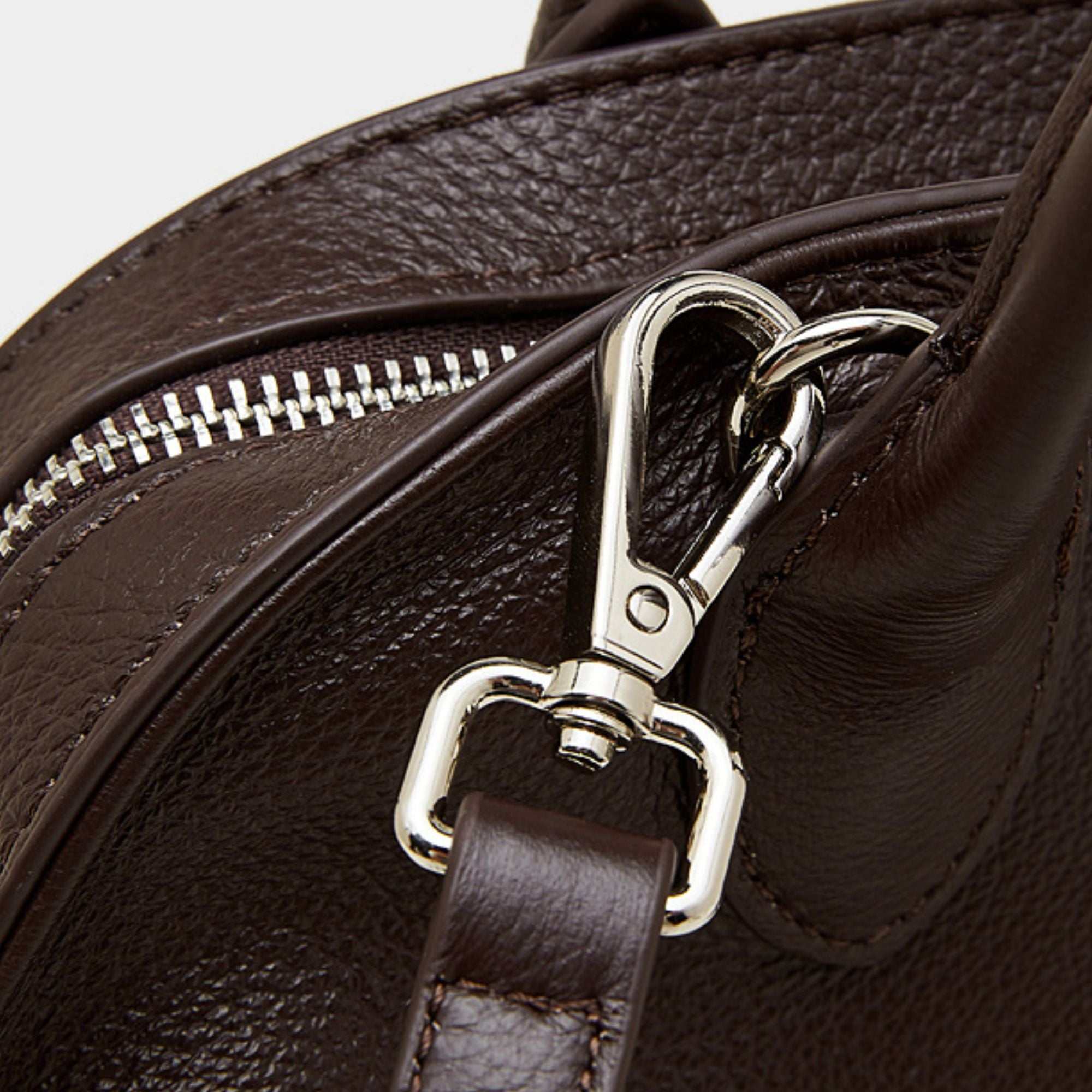 Bakewell Top Grain Leather Retro Satchel