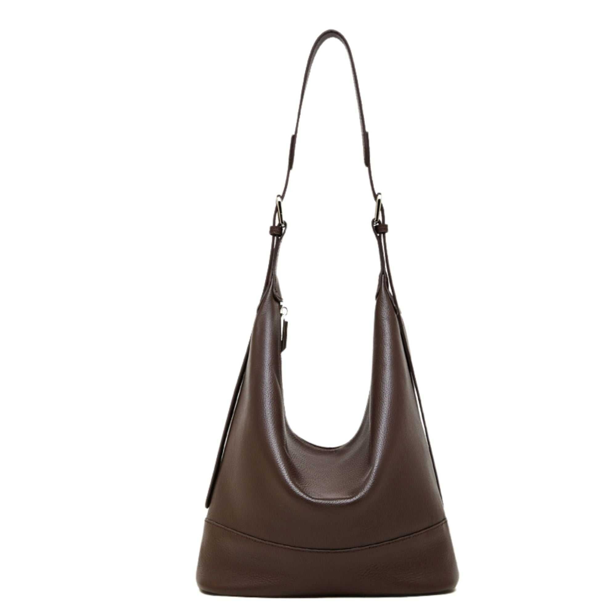 Beaumont Top Grain Leather Crossbody Bucket Bag