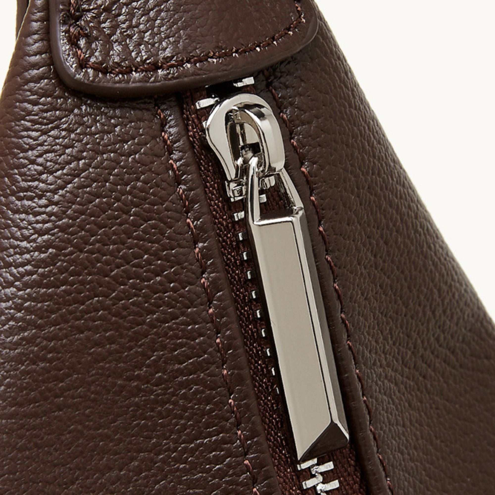 Beaumont Top Grain Leather Crossbody Bucket Bag