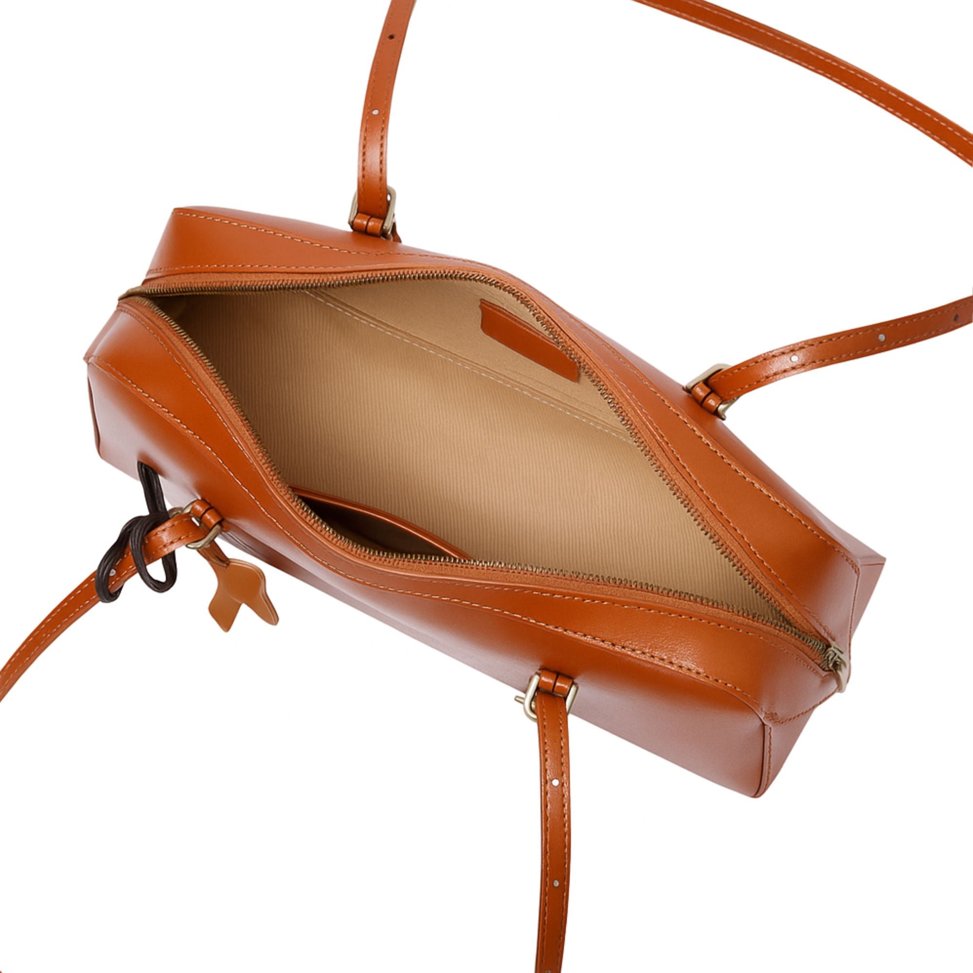 Berkely Full Grain Leather Baguette Bag