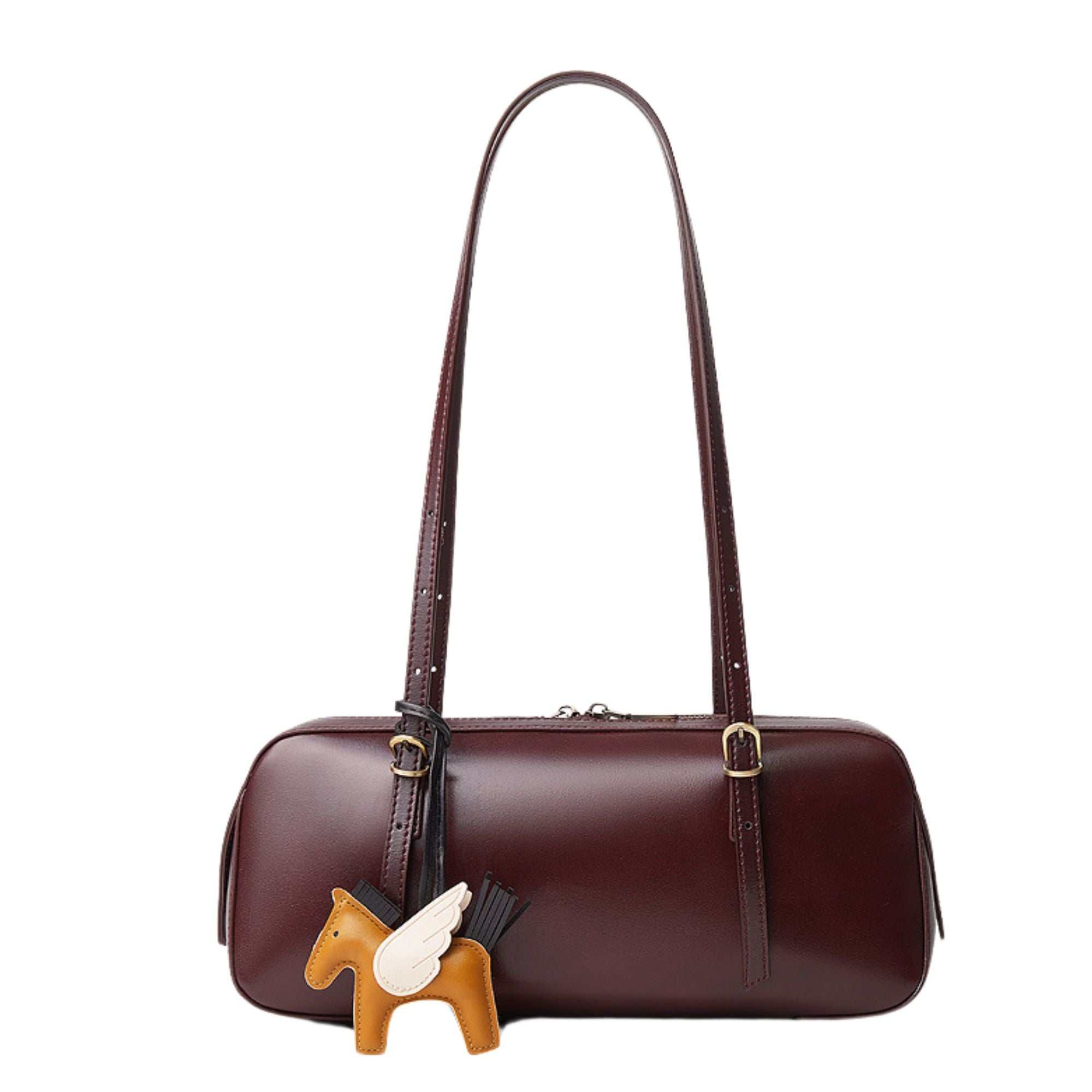 Berkely Top Grain Leather Baguette Bag