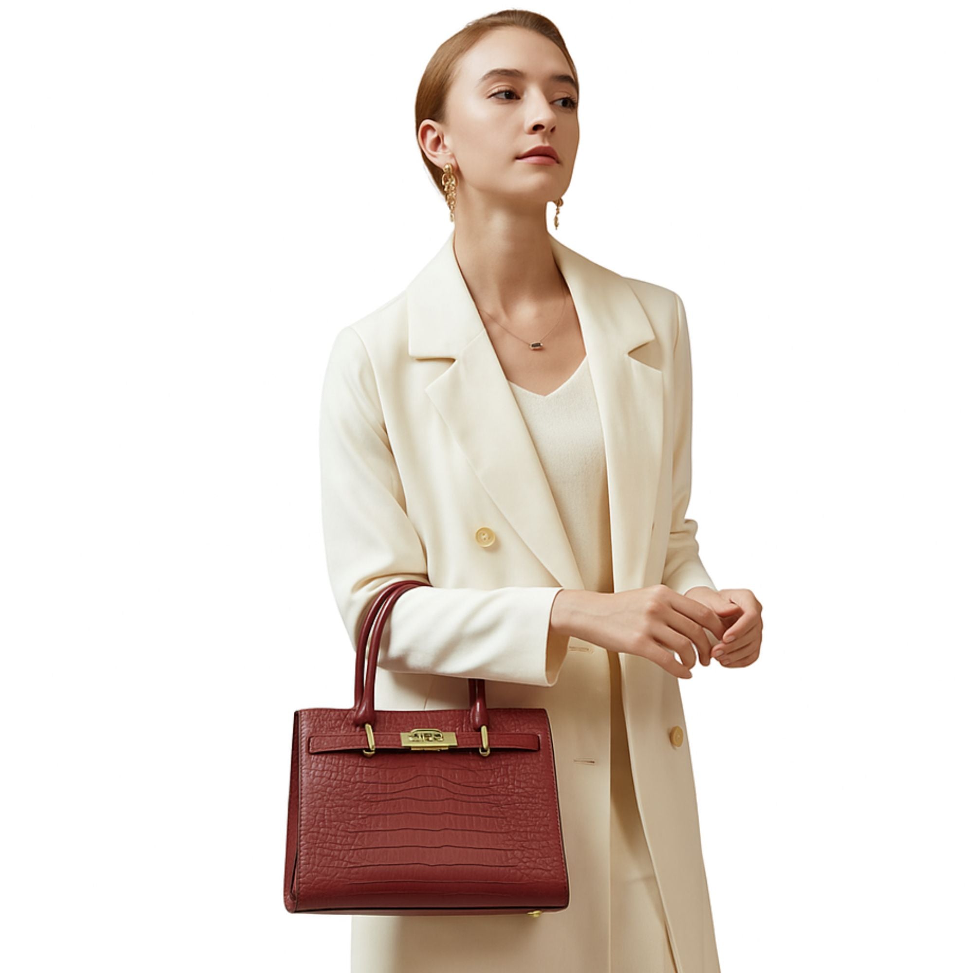 Brixton Leather Satchel Handbag