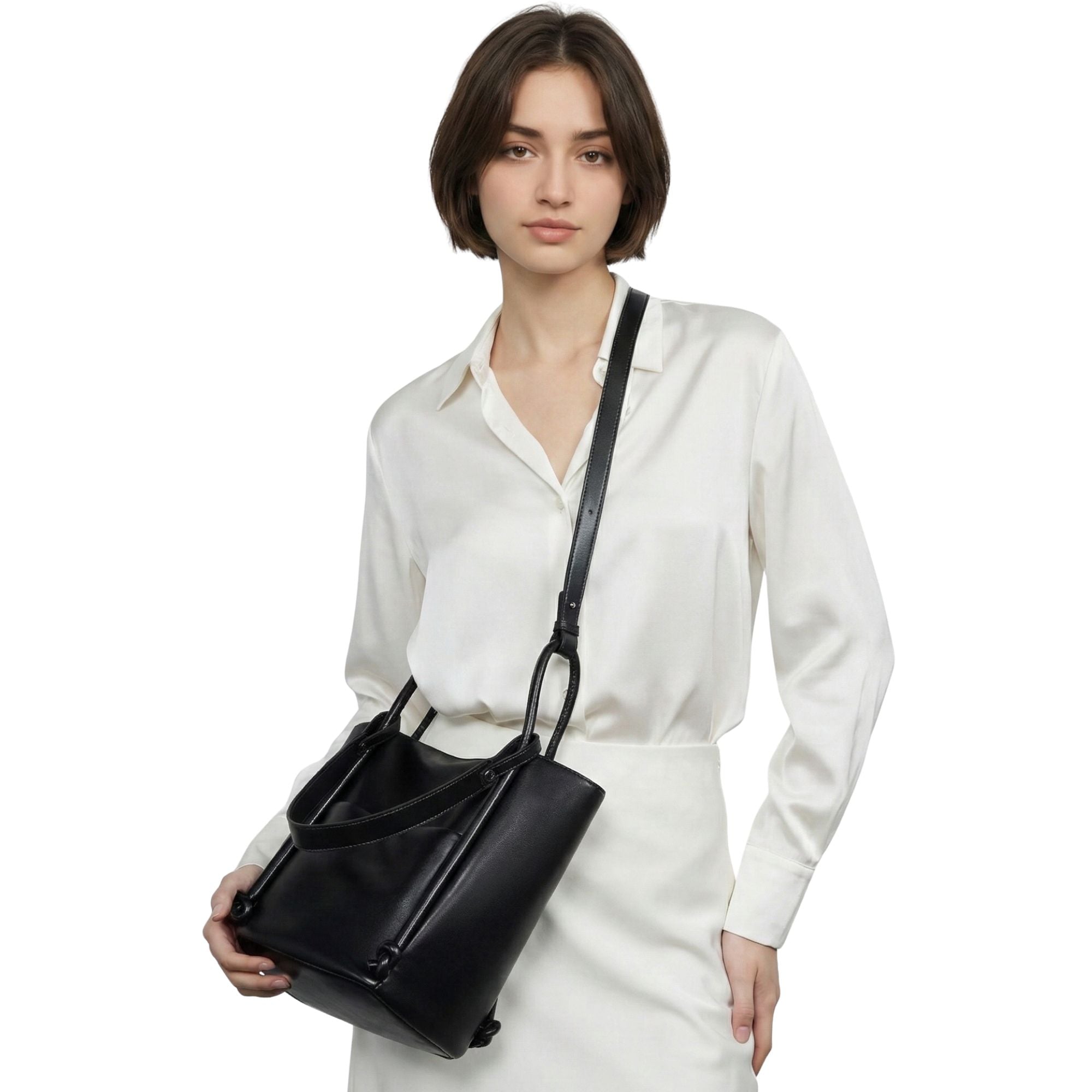 Camden Simple Leather Shoulder Tote