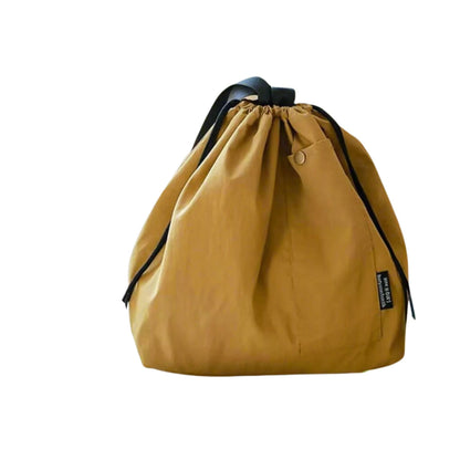 Canvas Insulated Drawstring Lunch Bag