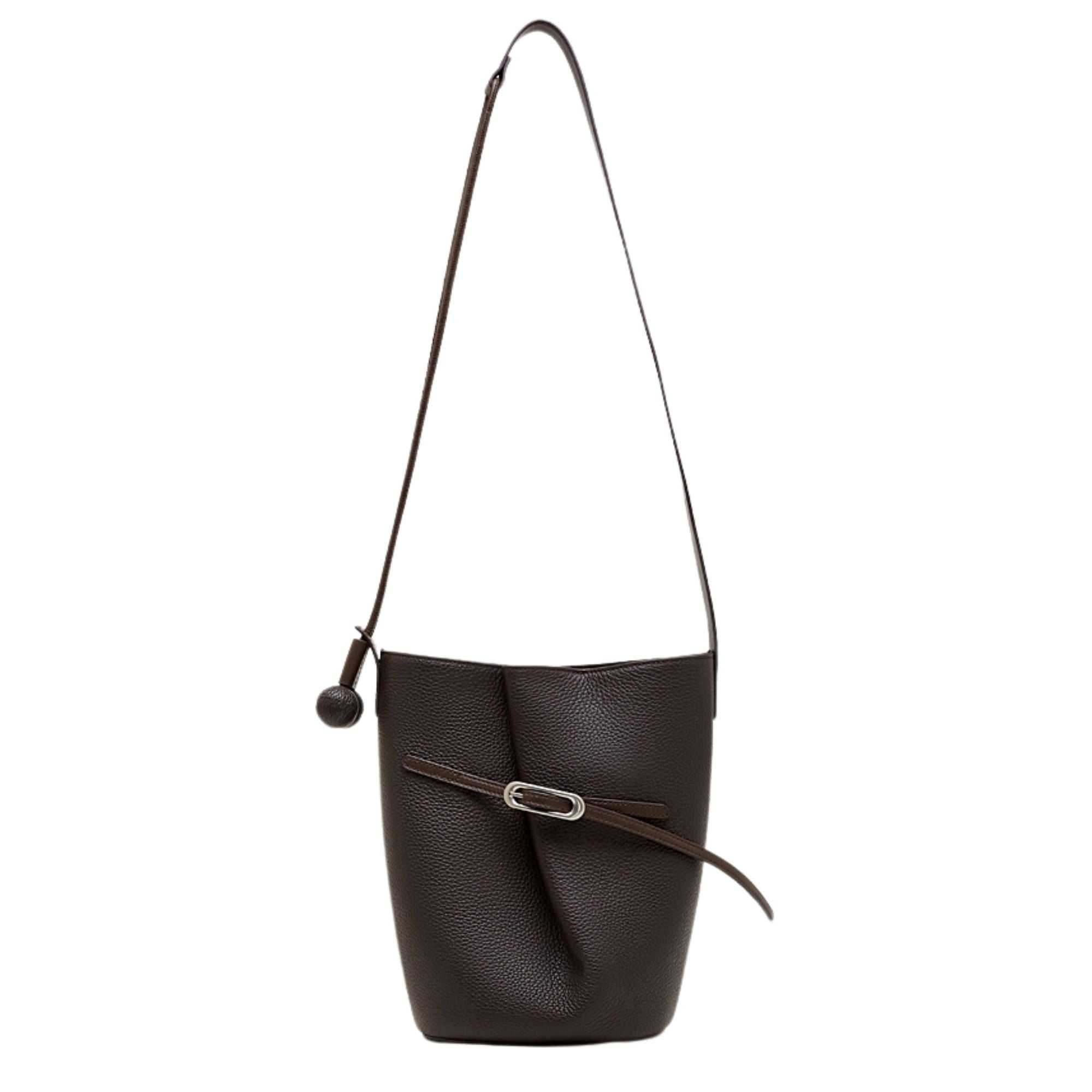 Chatsworth Top Grain Leather Bucket Bag