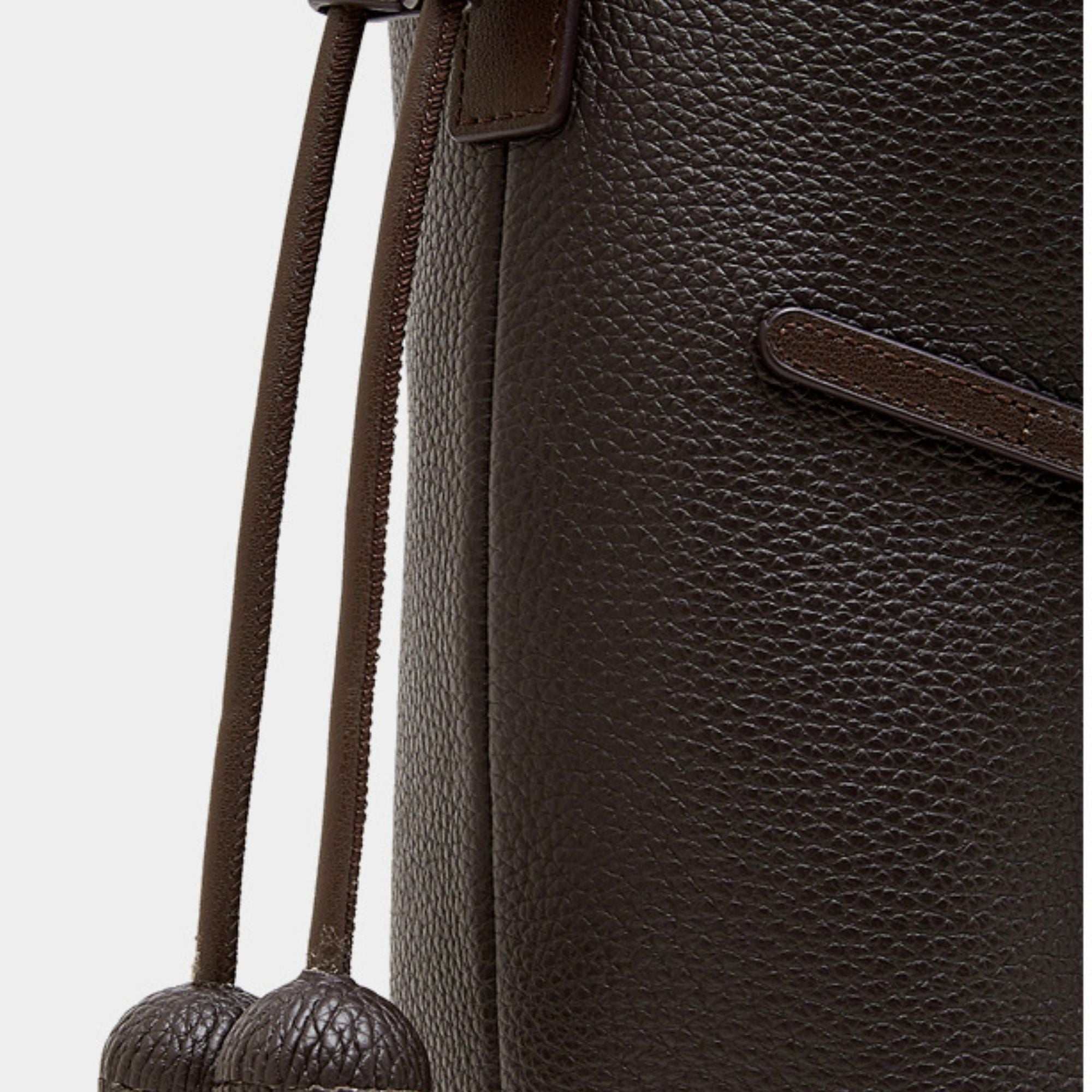 Chatsworth Top Grain Leather Bucket Bag