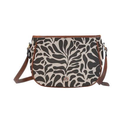 Crossbody Saddle Handbag Small, Brown Annua