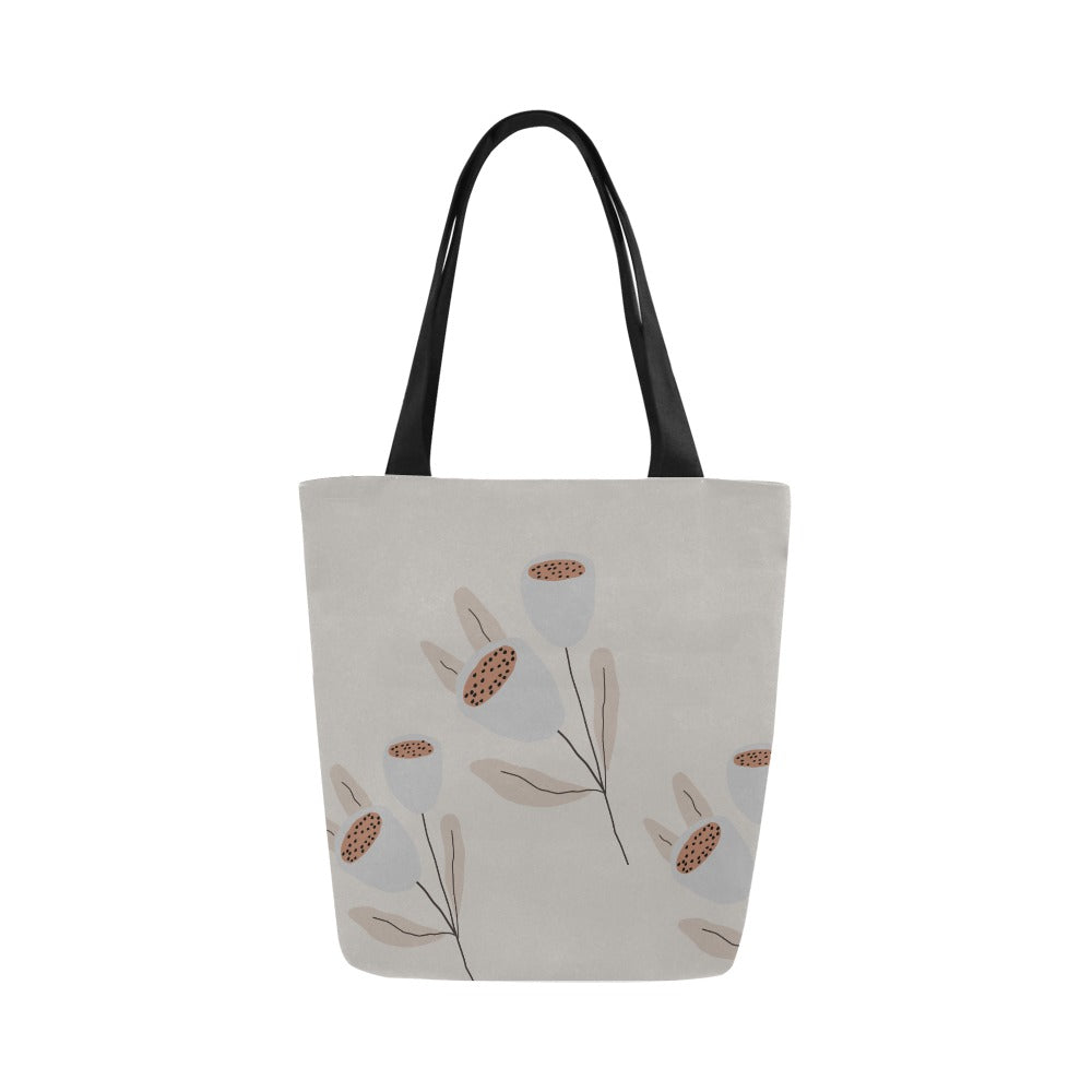 Cute Canvas Bag, Grey Tulip