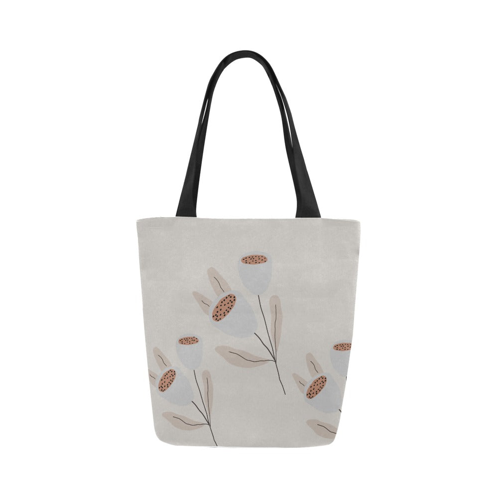 Cute Canvas Bag, Grey Tulip