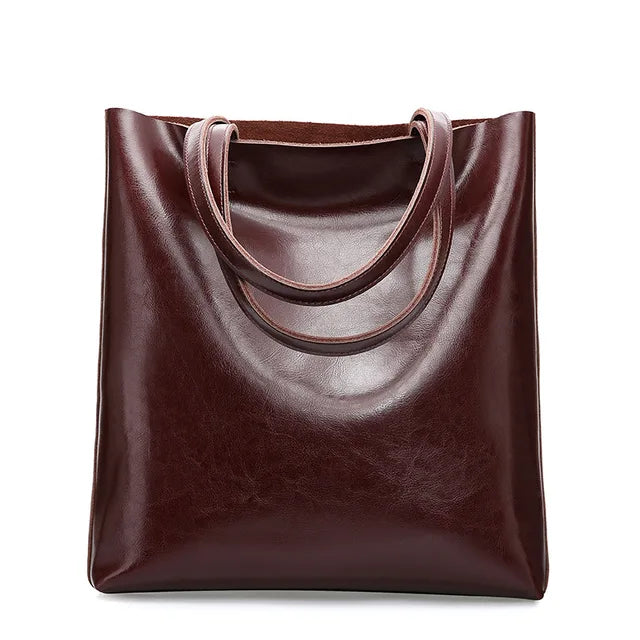 Genuine Leather Retro Shoulder Handbag