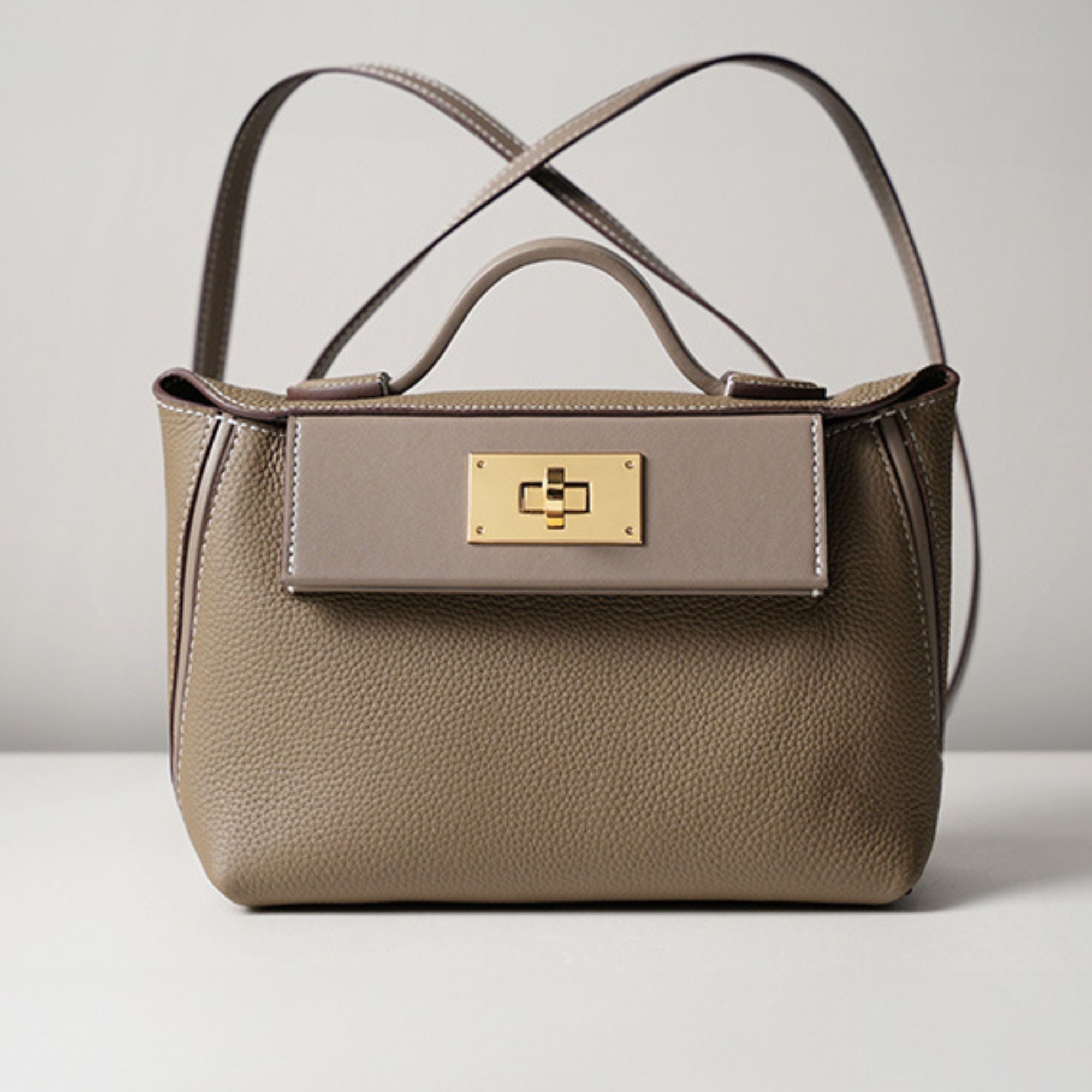 Dawson Full Grain Leather Crossbody Satchel