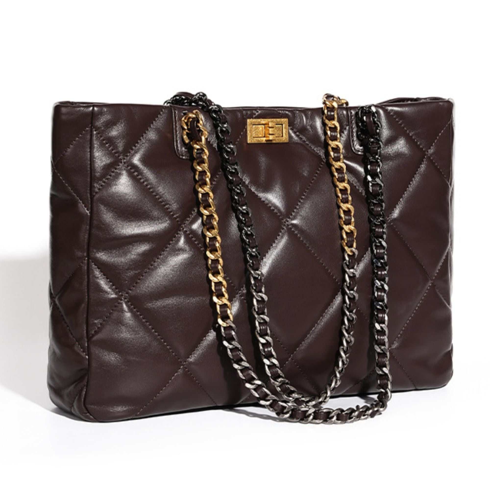 Drake Quilted Leather Tote Bag