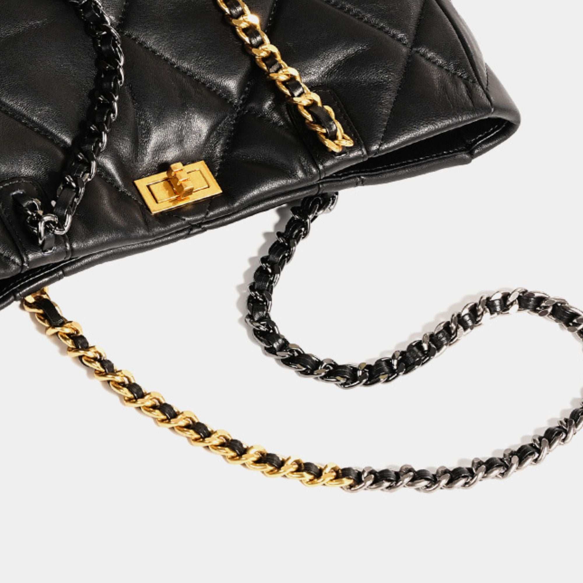 Drake Quilted Leather Tote Bag