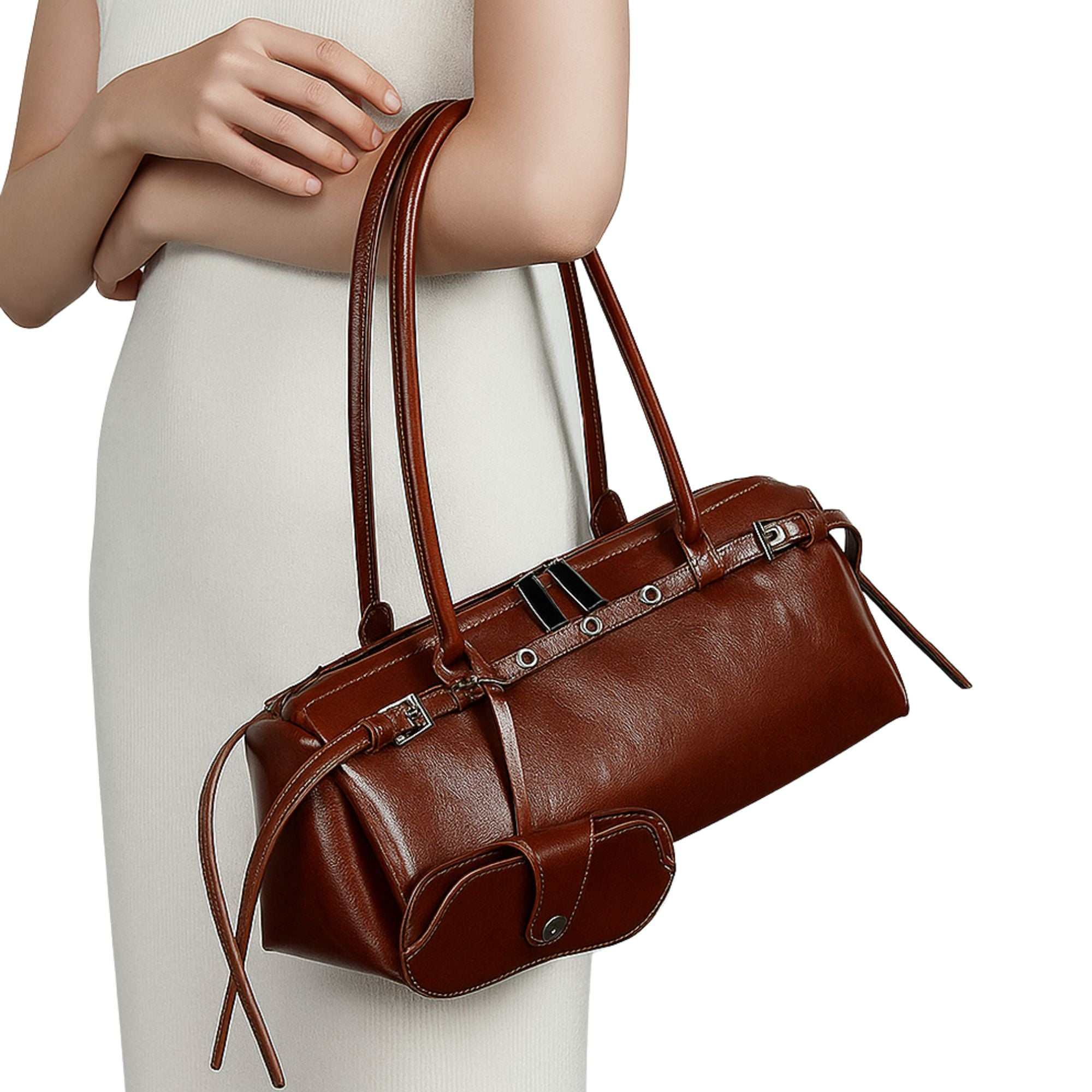 Élise Vintage  Leather Baguette