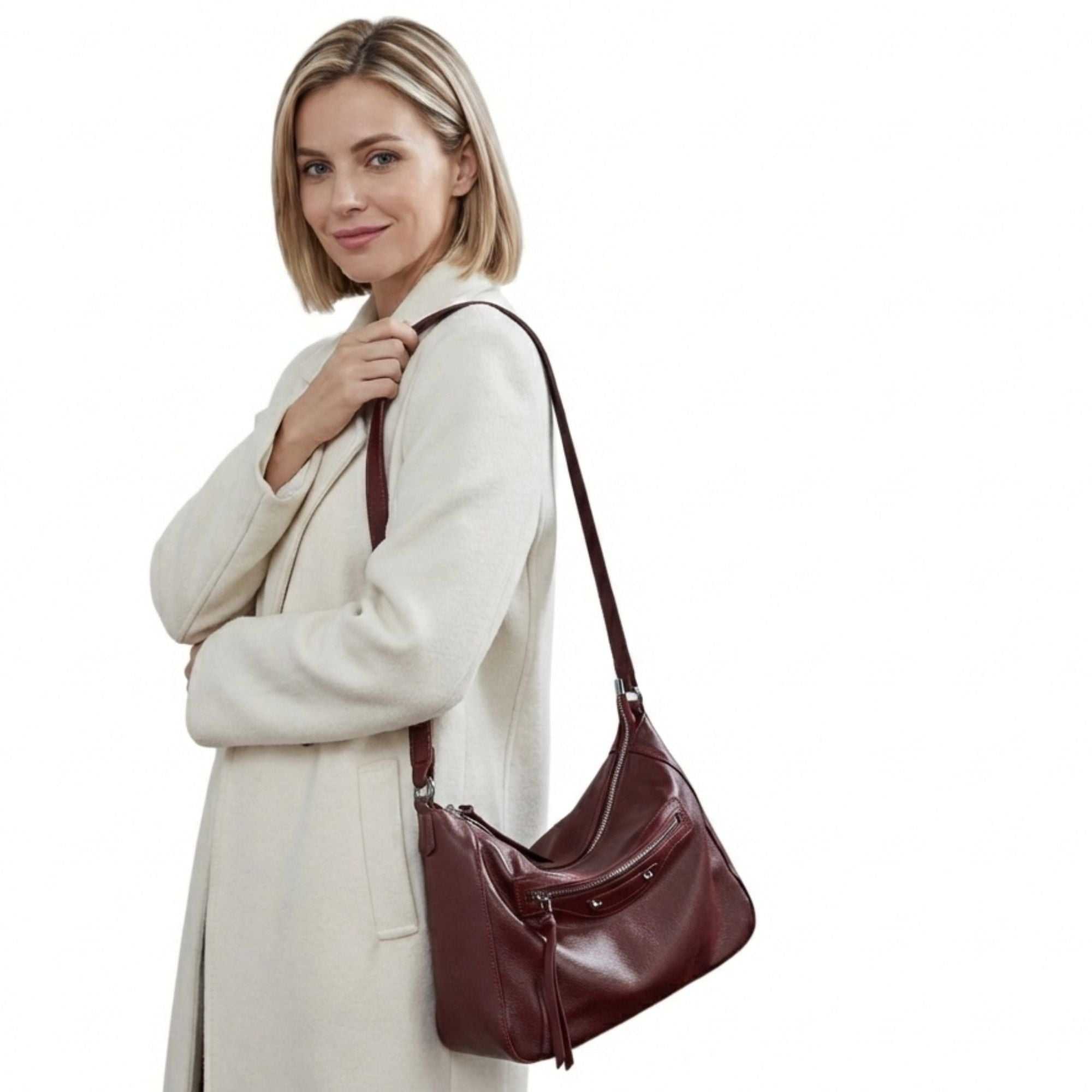Emmerson Top Grain Leather Hobo