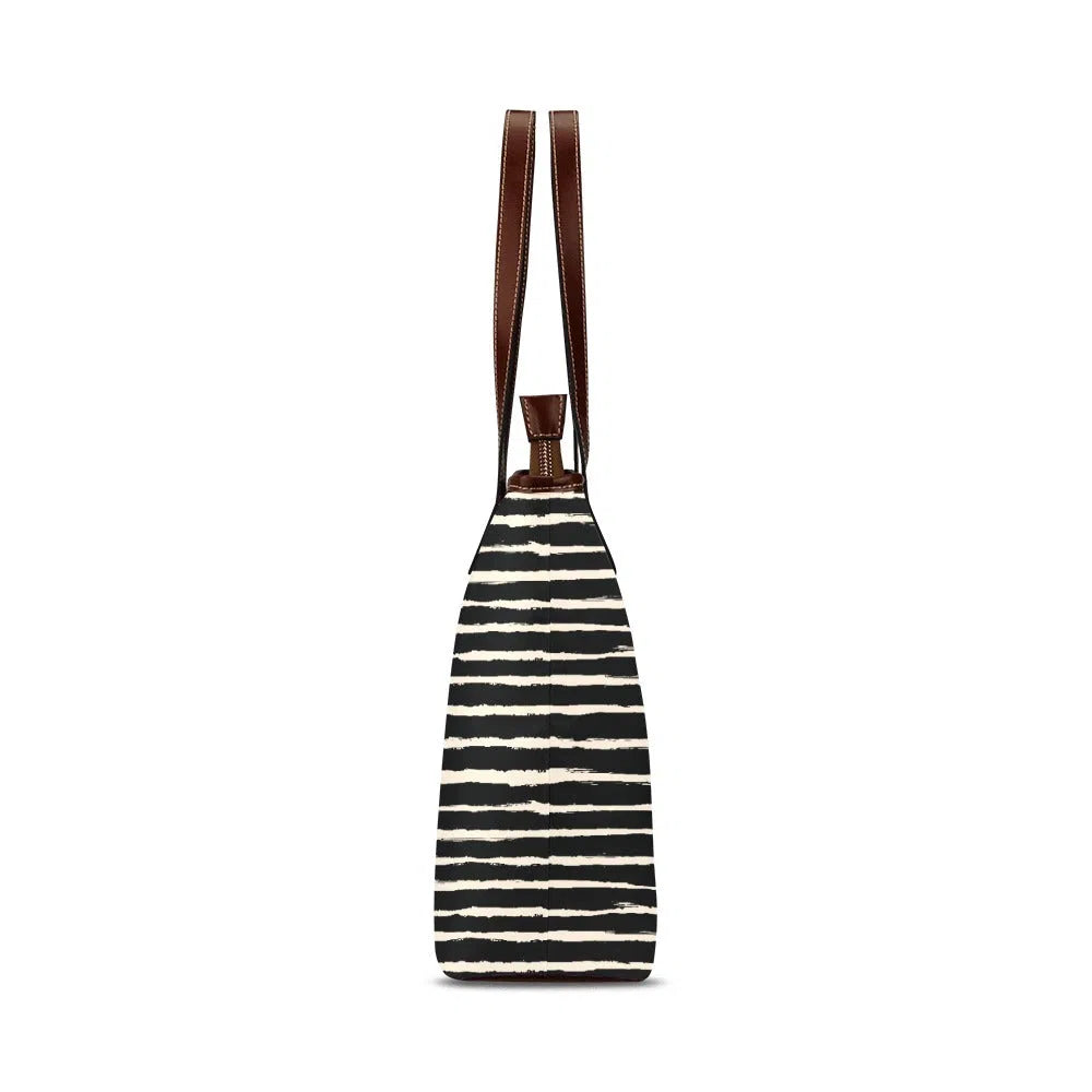 Fabric Pocketbooks Handbags, Black Soho Stripes
