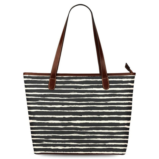 Fabric Pocketbooks Handbags, Black Soho Stripes