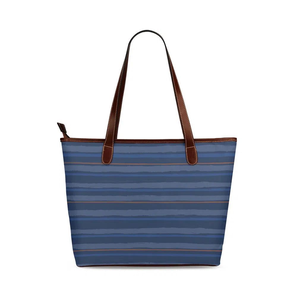 Fabric Pocketbooks Handbags, Blue Cambridge Stripe