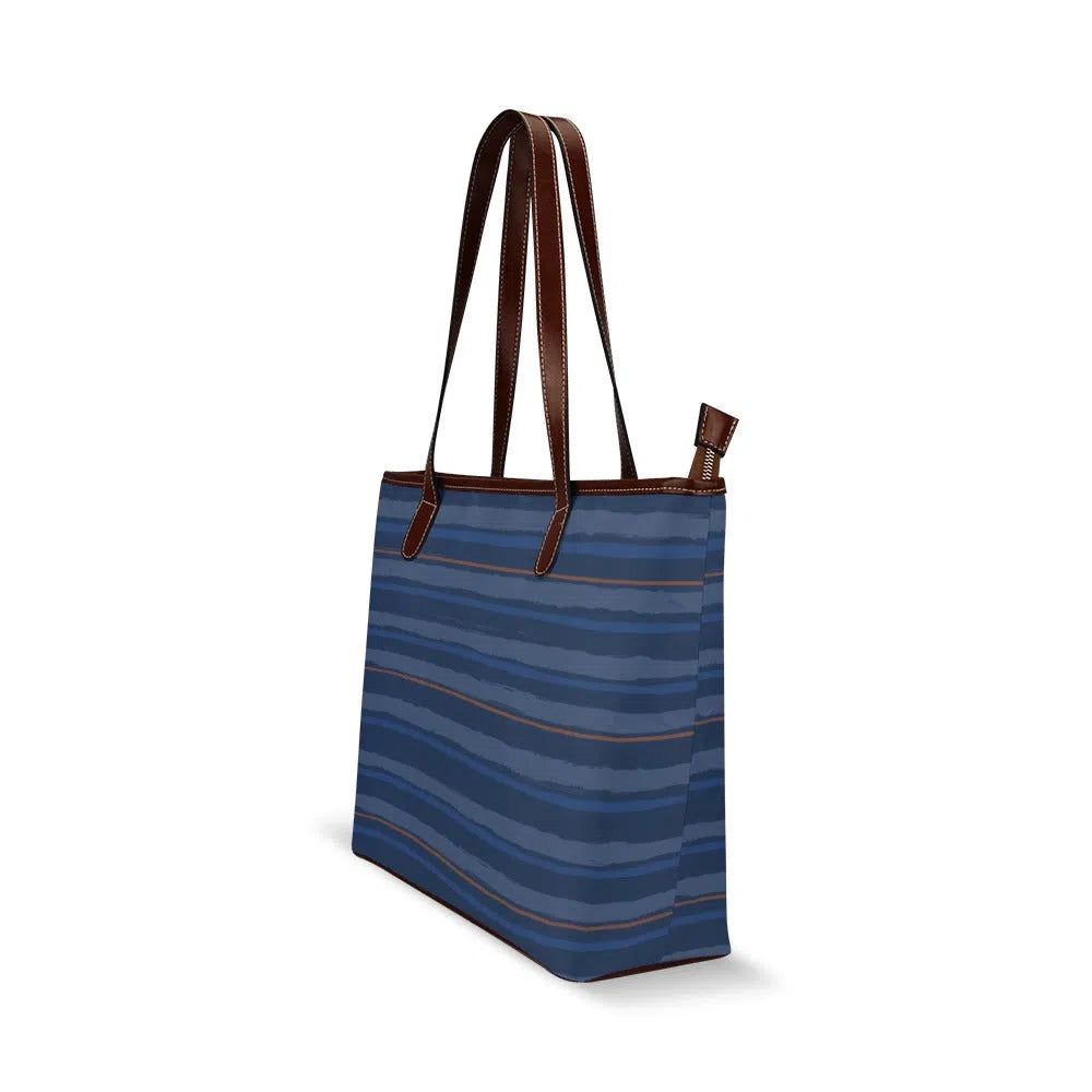 Fabric Pocketbooks Handbags, Blue Cambridge Stripe