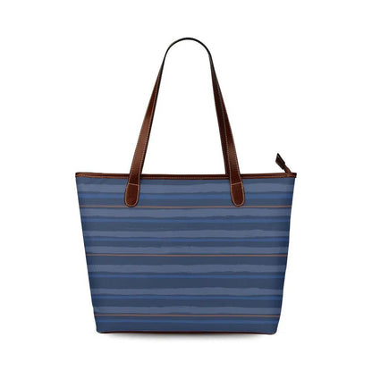 Fabric Pocketbooks Handbags, Blue Cambridge Stripe