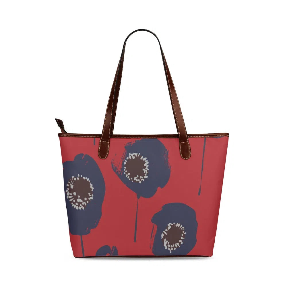 Fabric Pocketbooks Handbags, Blue Poppy