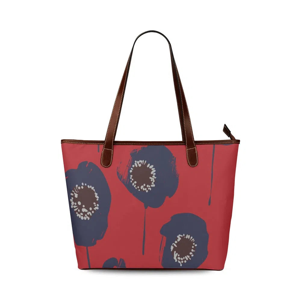 Fabric Pocketbooks Handbags, Blue Poppy