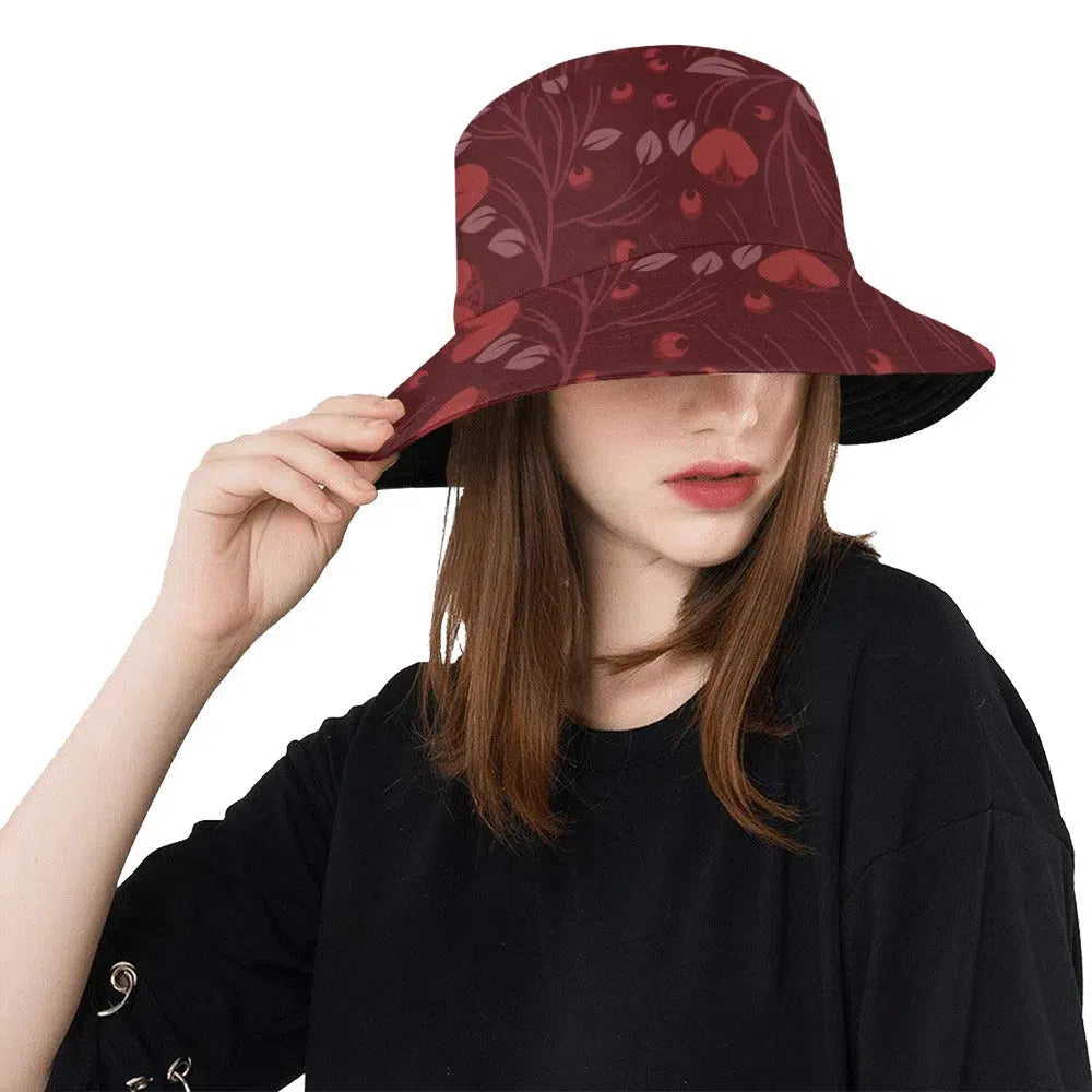 Floral Bucket Hat, Poppy