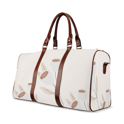 Floral Duffel Bag, Grey Tulip